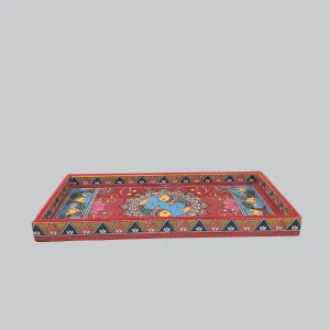 Madhubani Rectangle Enamel Mini Tray