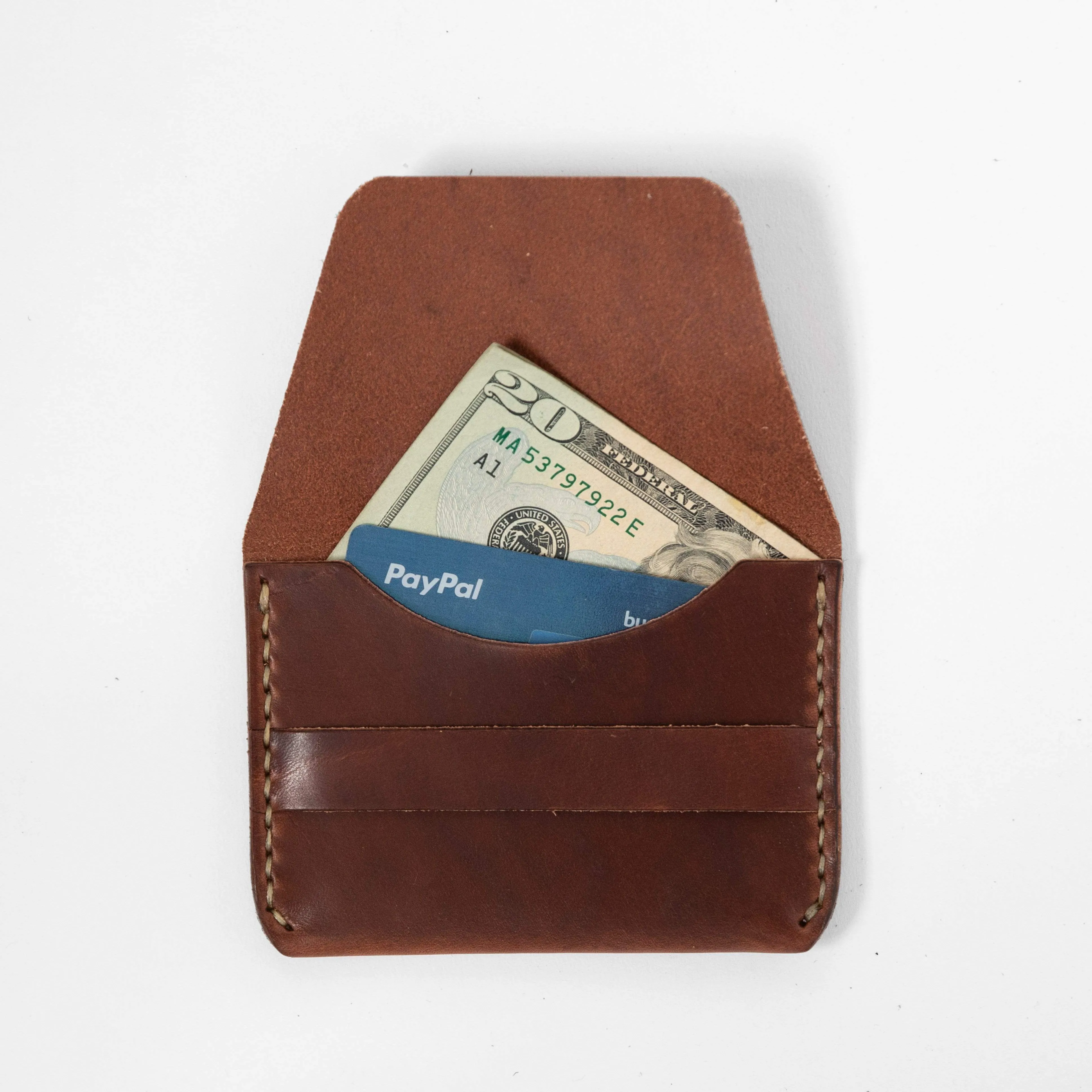 Medium Brown Flap Wallet