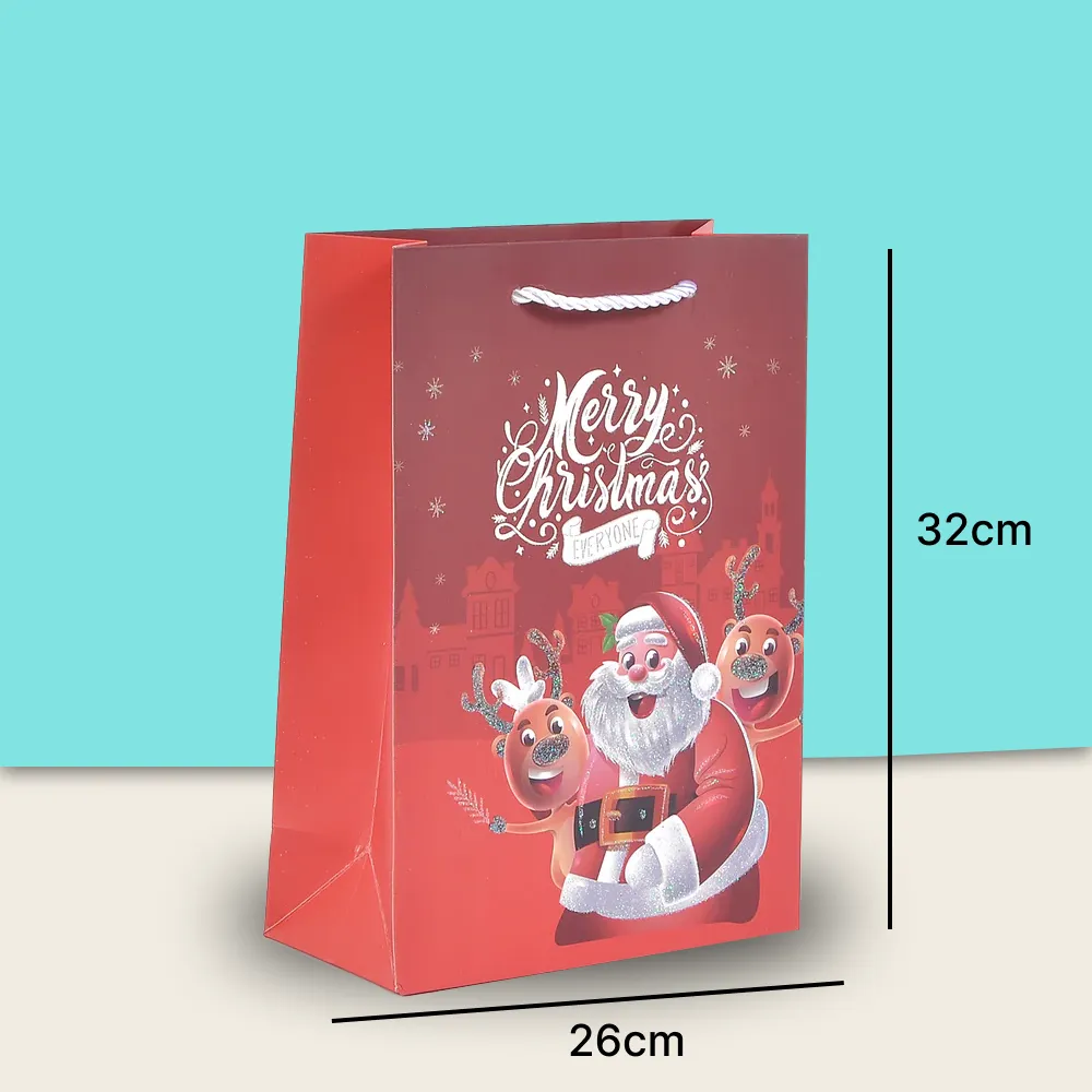 Merry Christmas Stylish Paper Bag For Gifting