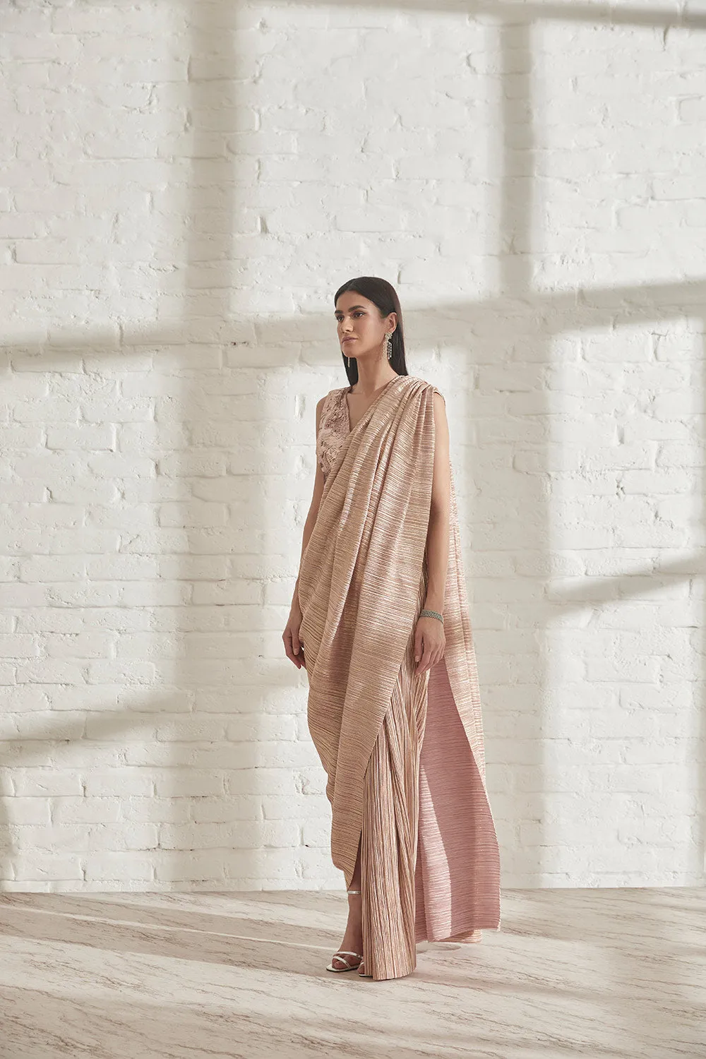 Metallic 2.0 Sari with AP Blouse