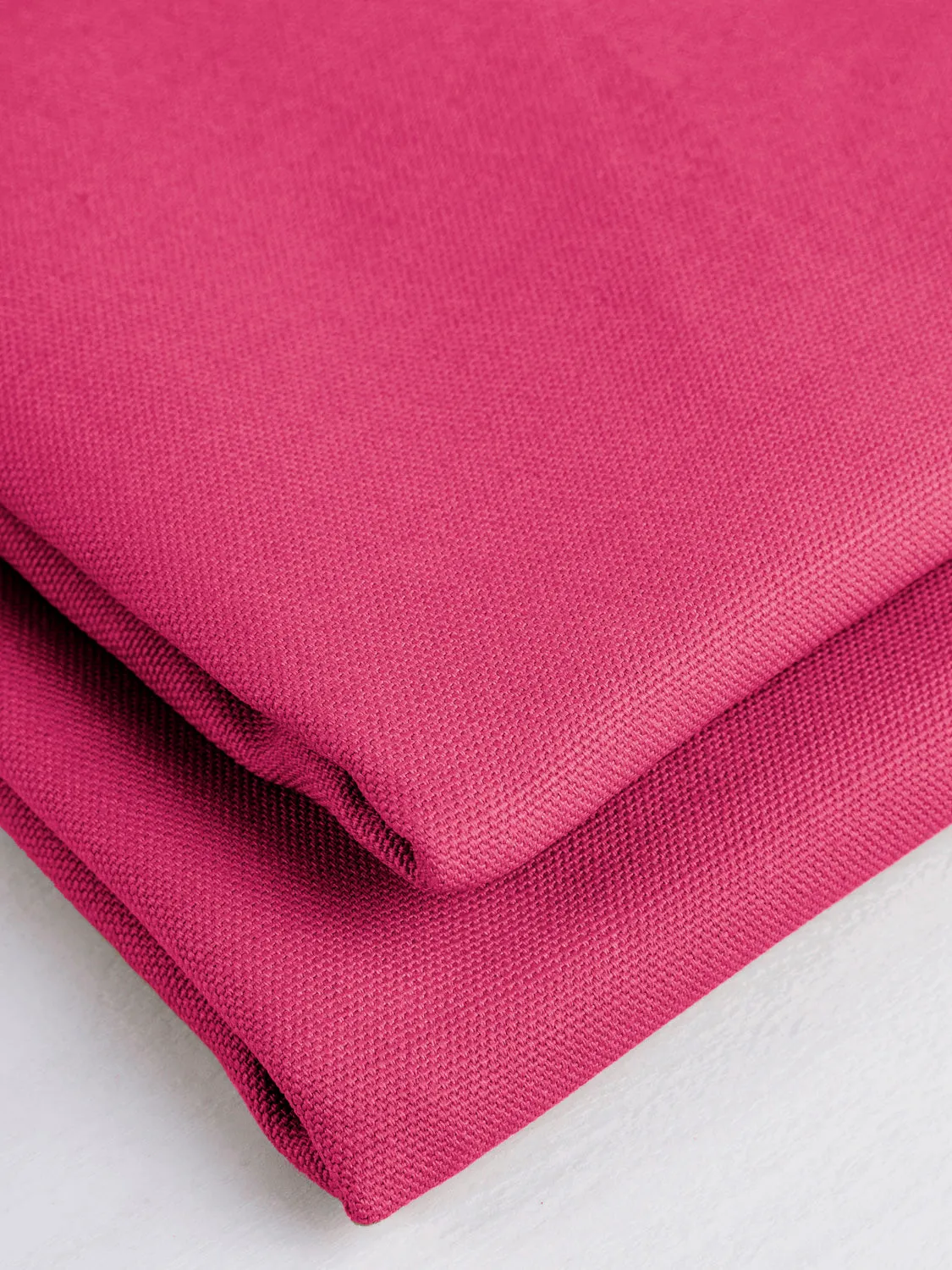 Midweight Organic Cotton Canvas - Hibiscus - Swatch