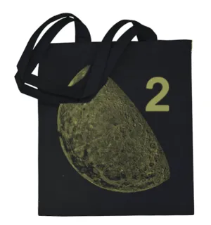 Moon 2 Metallic Gold Totebag