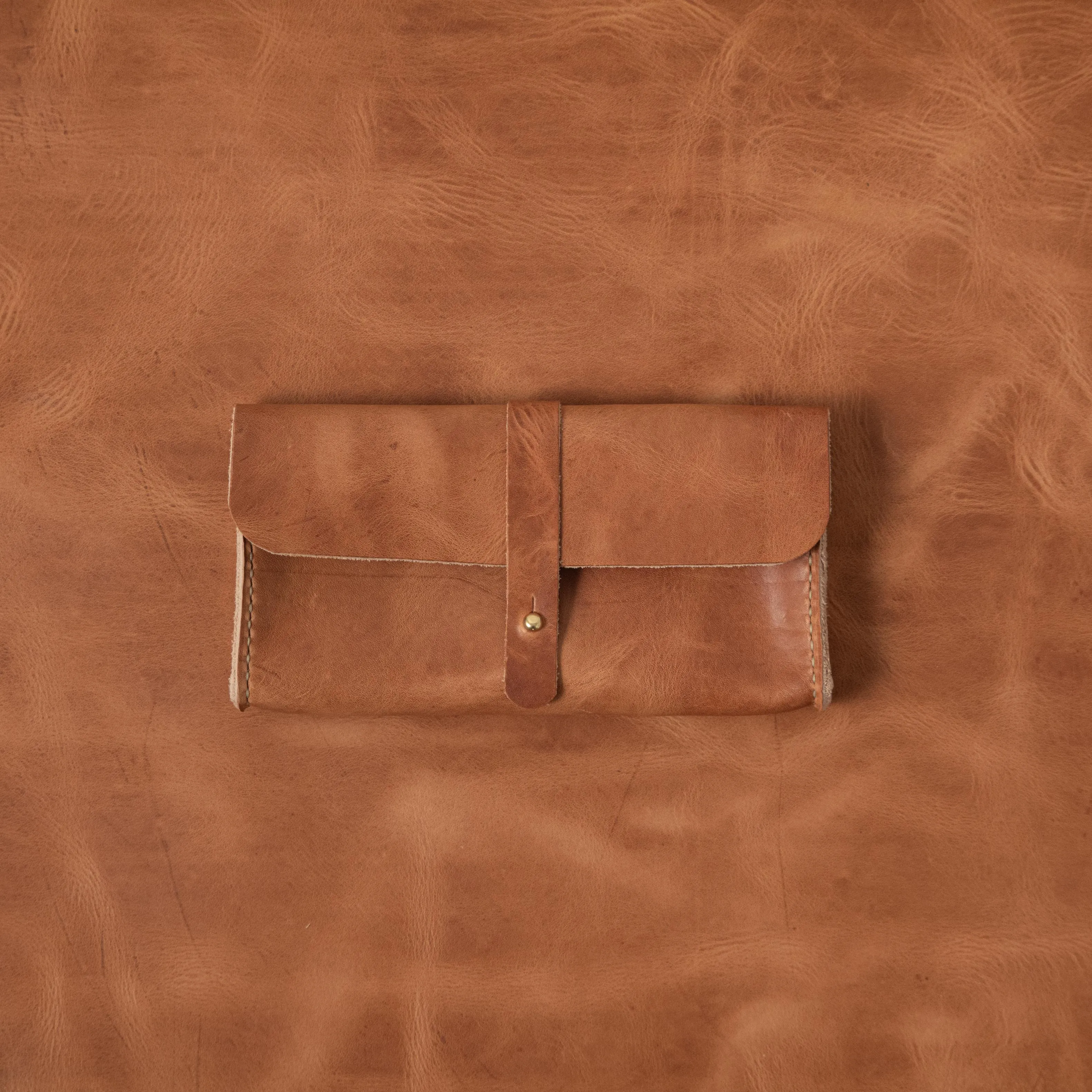 Natural Derby Clutch Wallet