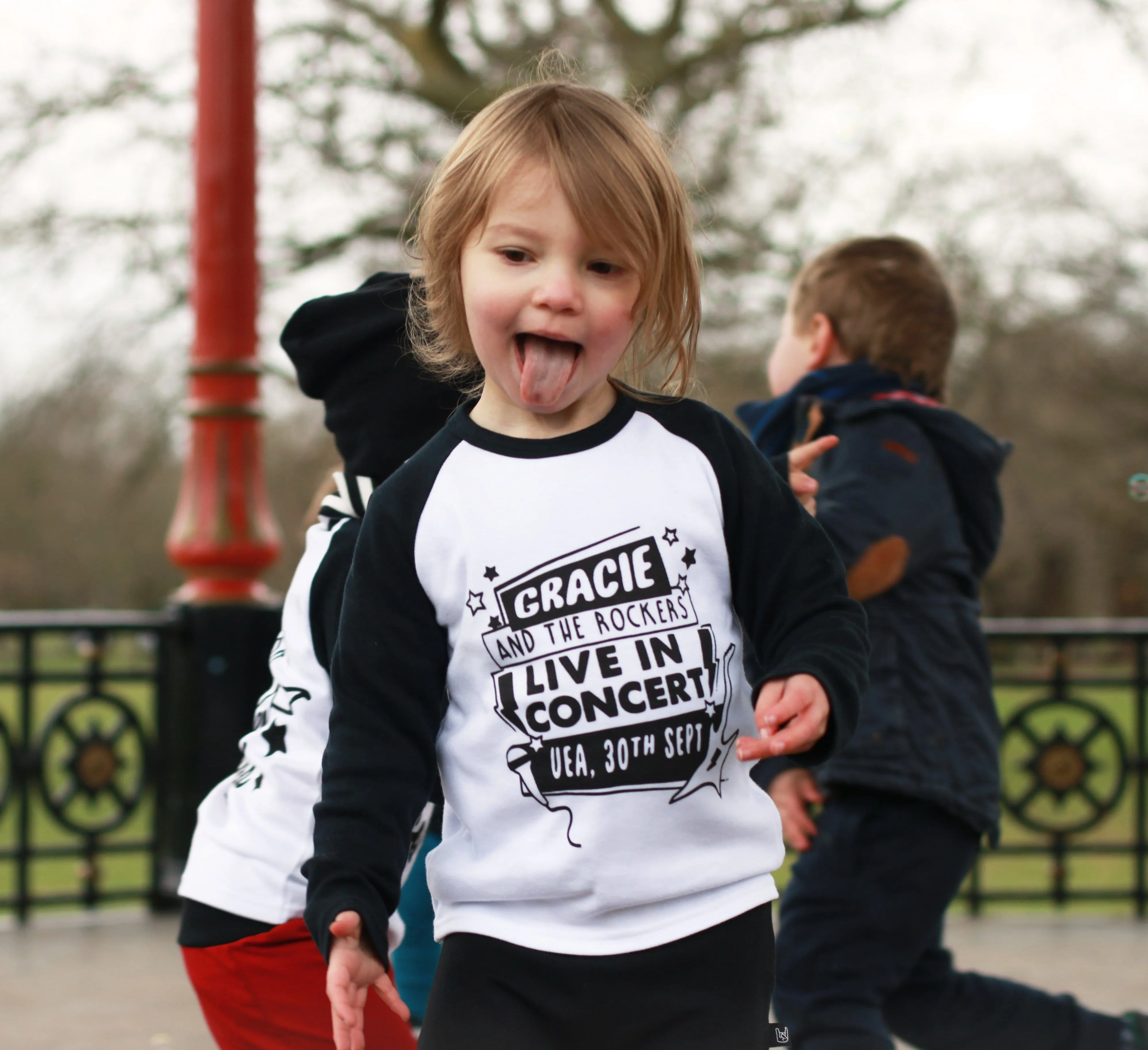 Personalised Rock Concert Raglan Baseball Top