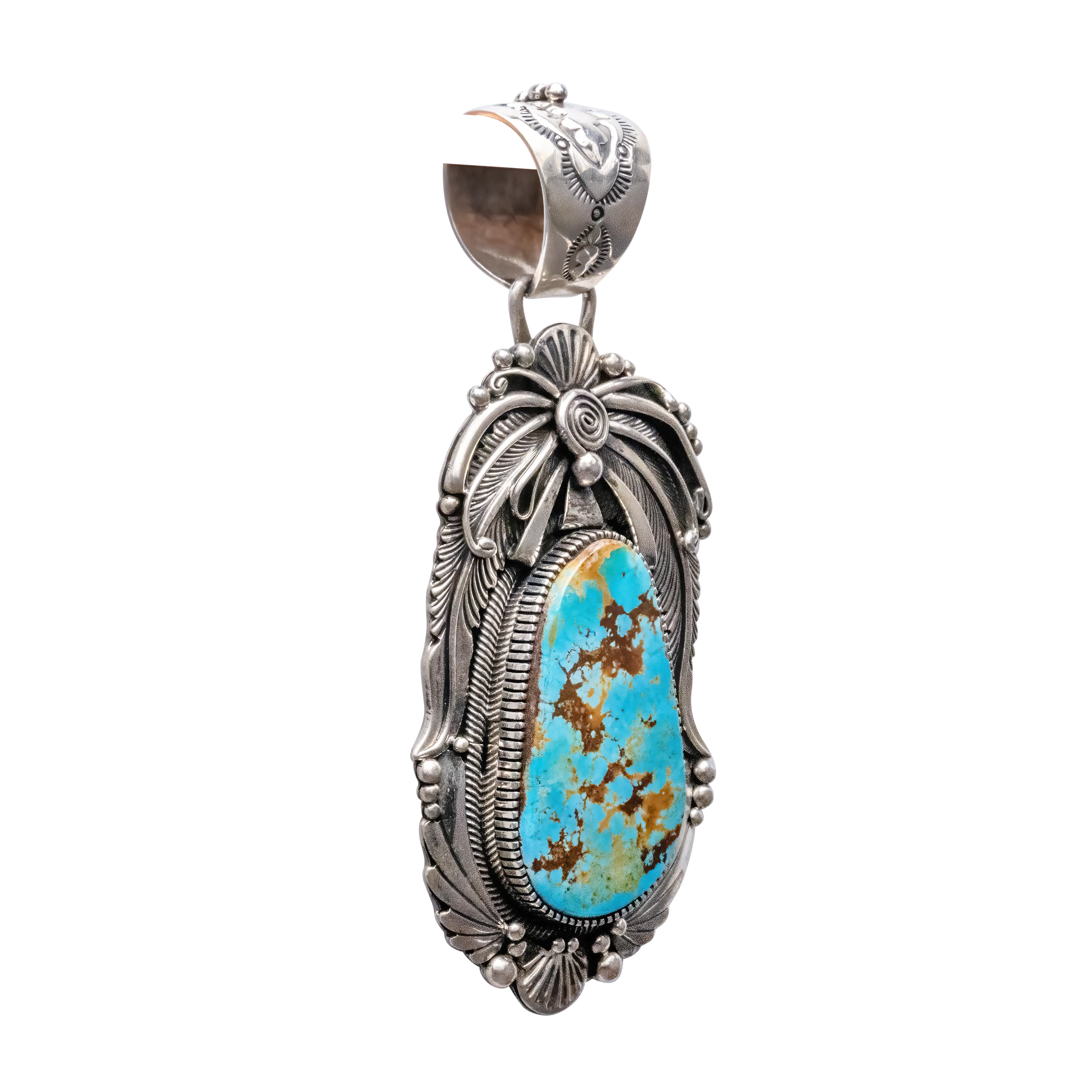 Pilot Mountain Turquoise Pendant | Mark Yazzie