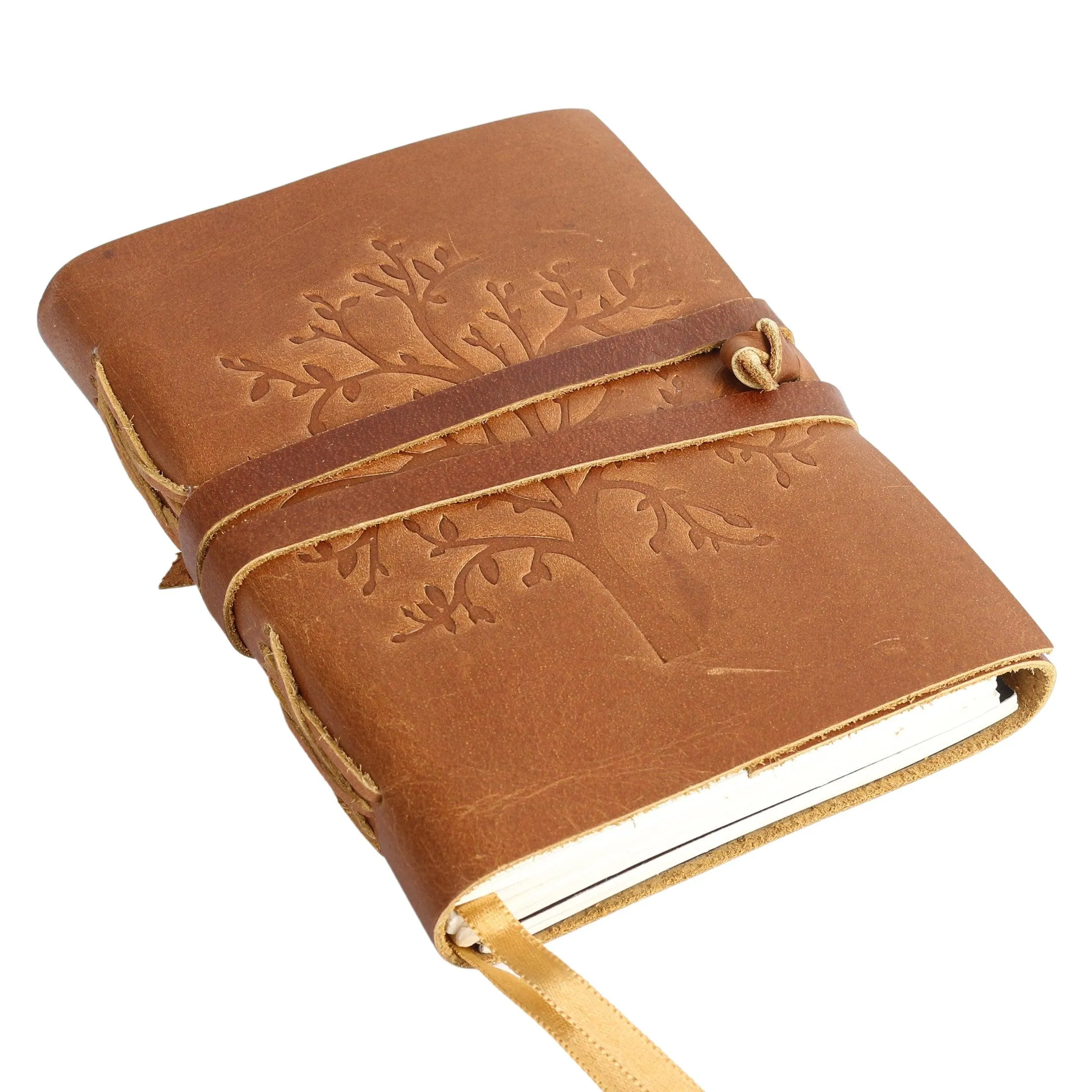 Products Handmade Leather Journal/Writing Notebook Diary/Daily Notepad for Men & Women Unlined Paper Medium