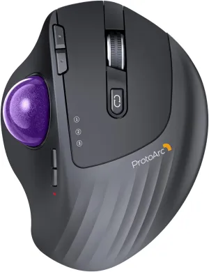 ProtoArc EM01 NL Ergonomic Bluetooth Rollerball Mouse 🖱️