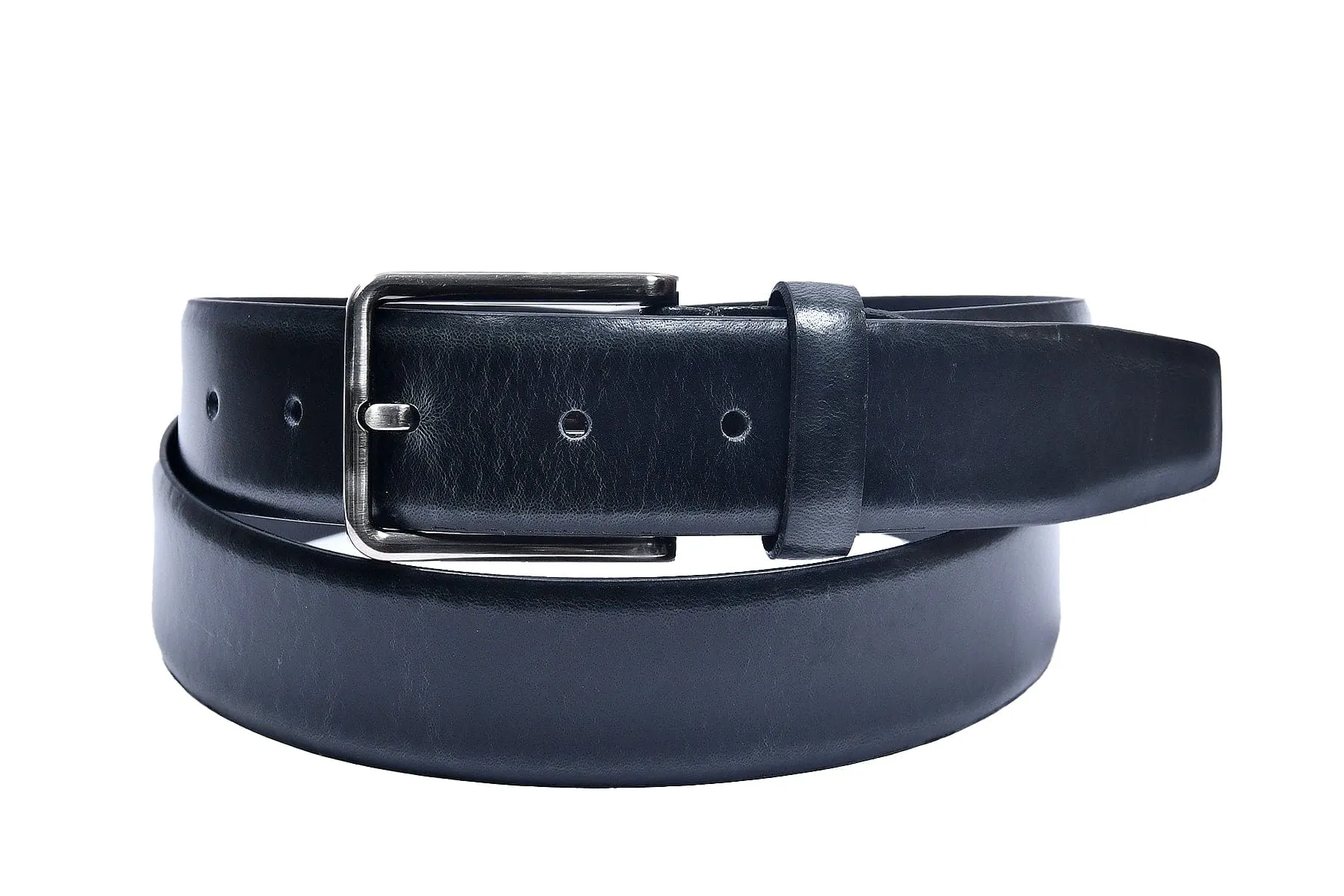 Pure Black Premium Leather Belt, Art: LB-708