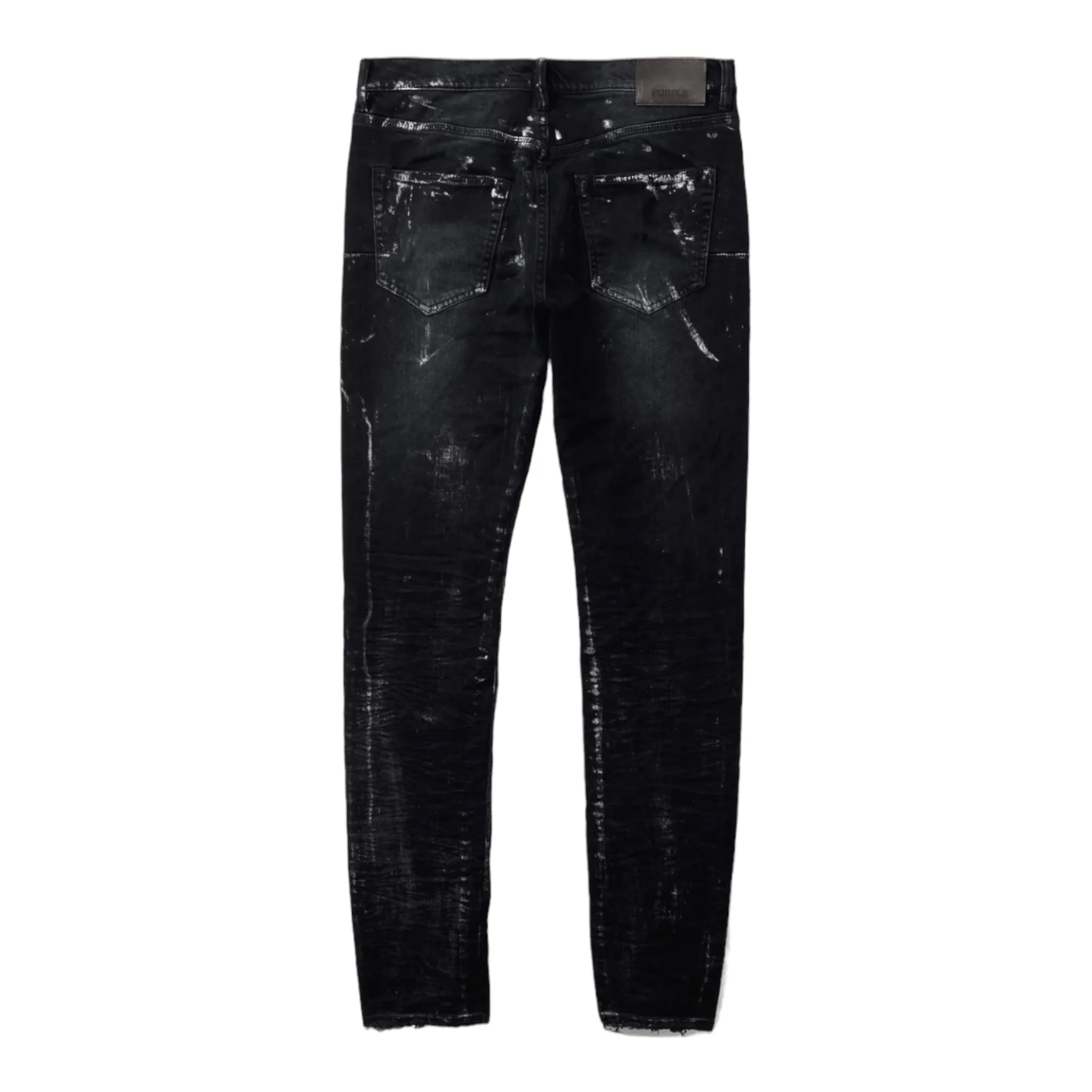 PURPLE BRAND: Metallic Silver P001 Denim