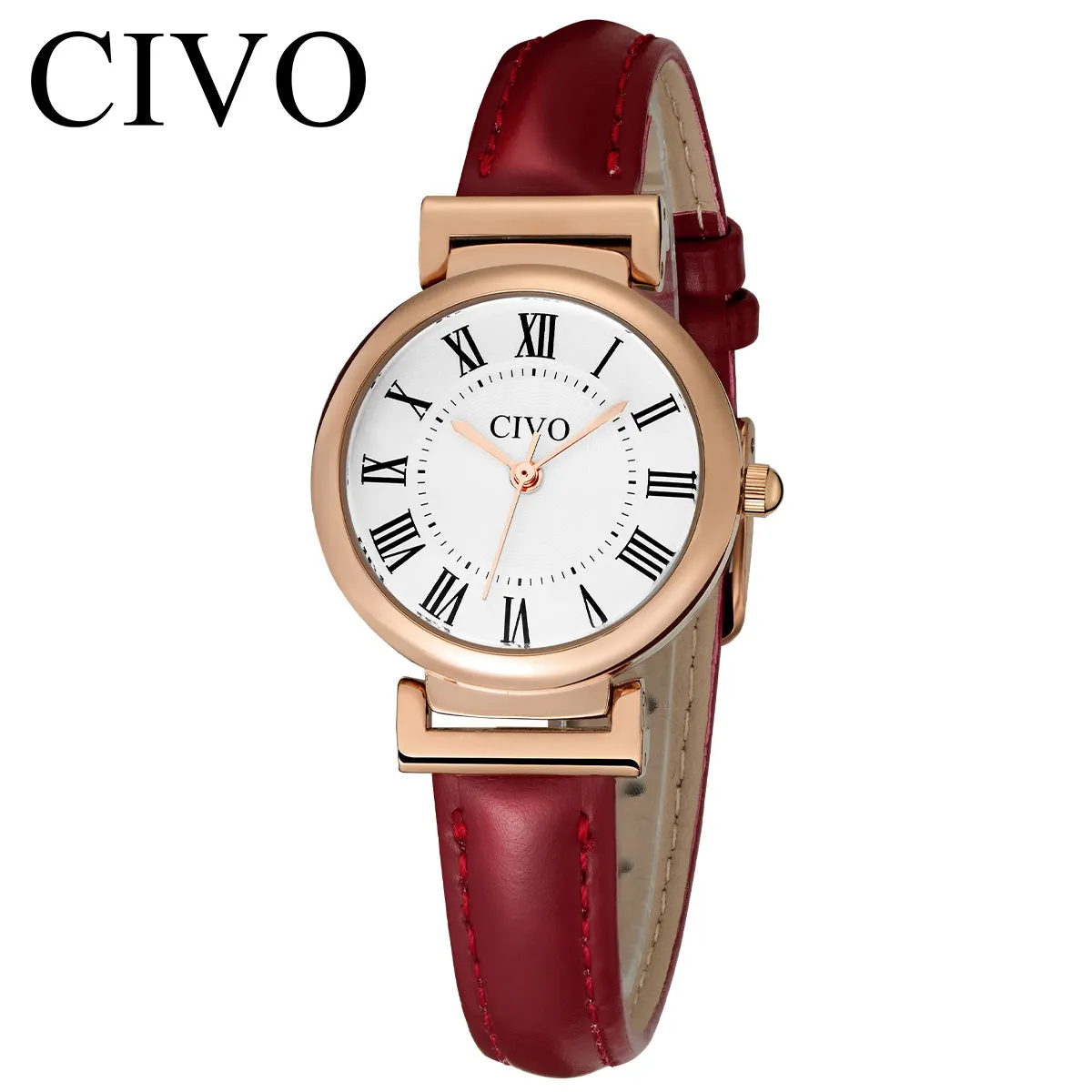 Quartz Women Watch | Leather Band | CIVO 8129C