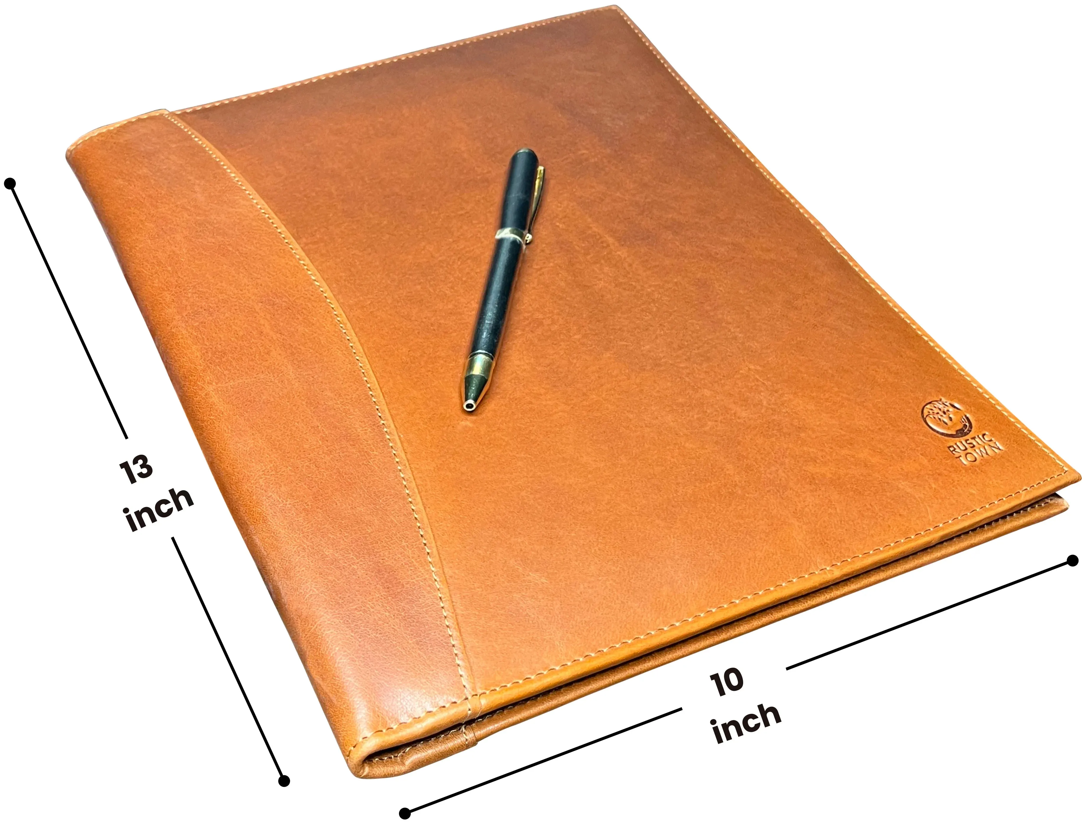 Royal Leather Portfolio (Cognac)