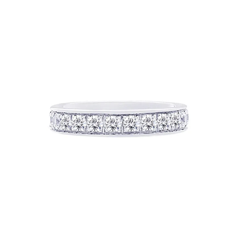 Shared-prong Bead-set 1.50 Carat Diamond Eternity Wedding Band