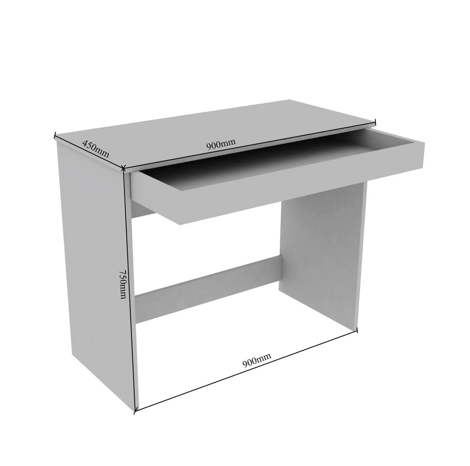 Starbuzz Study Table in White Color