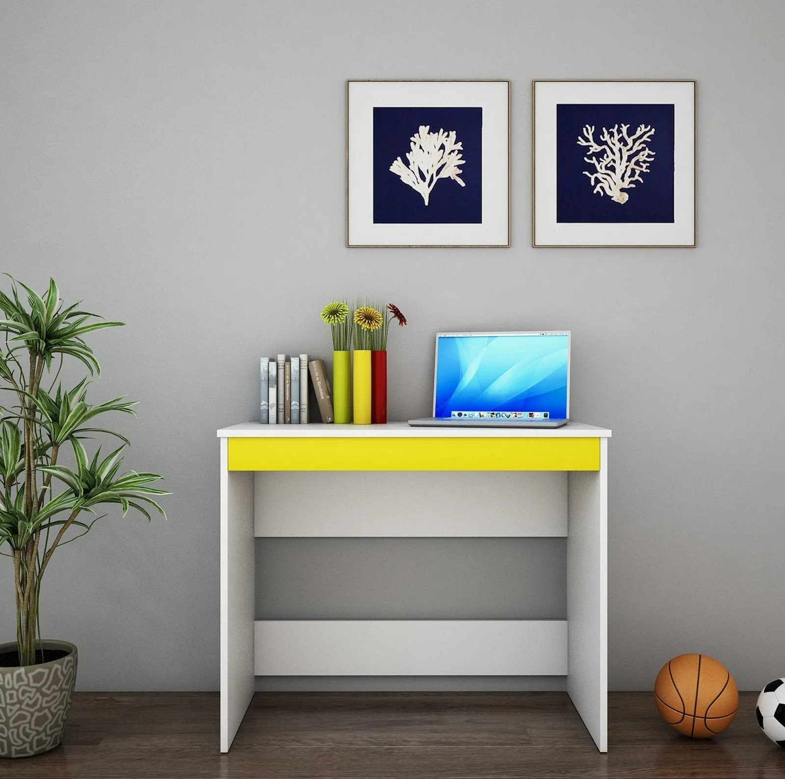 Starbuzz Study Table in White Color