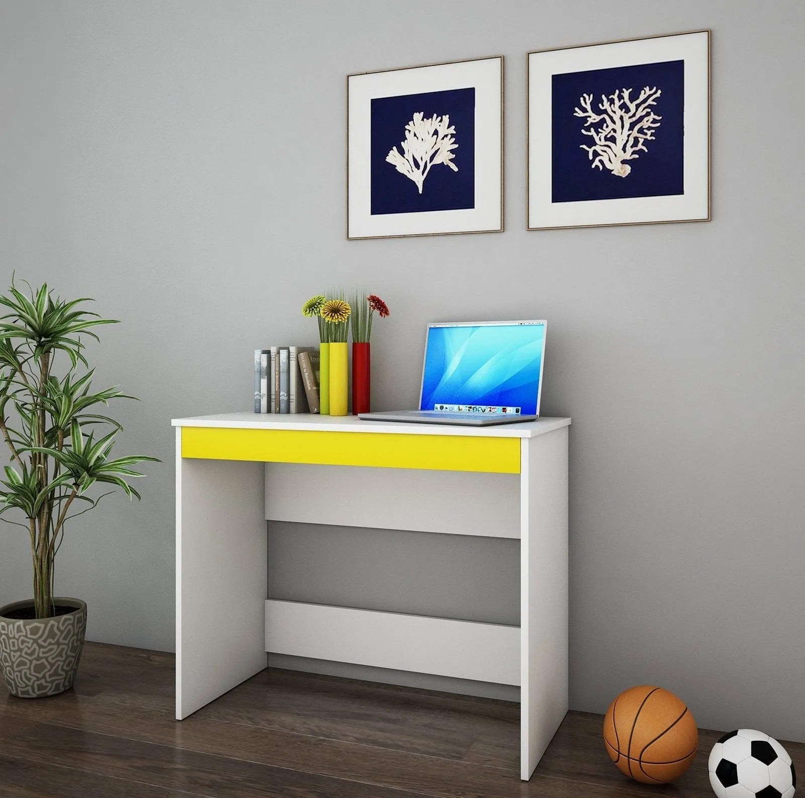 Starbuzz Study Table in White Color