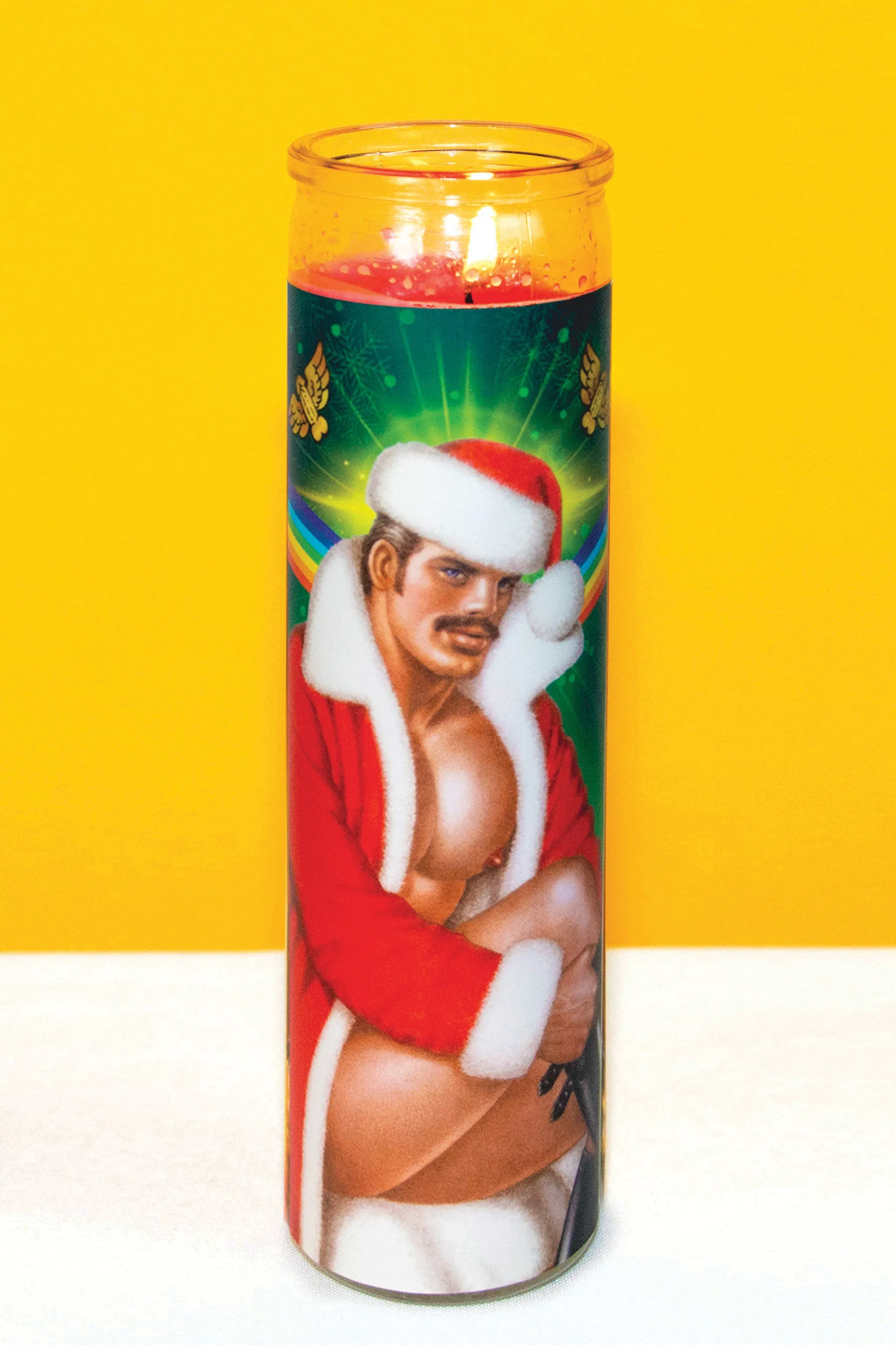 Tom of Finland Christmas Candle by Peachy Kings