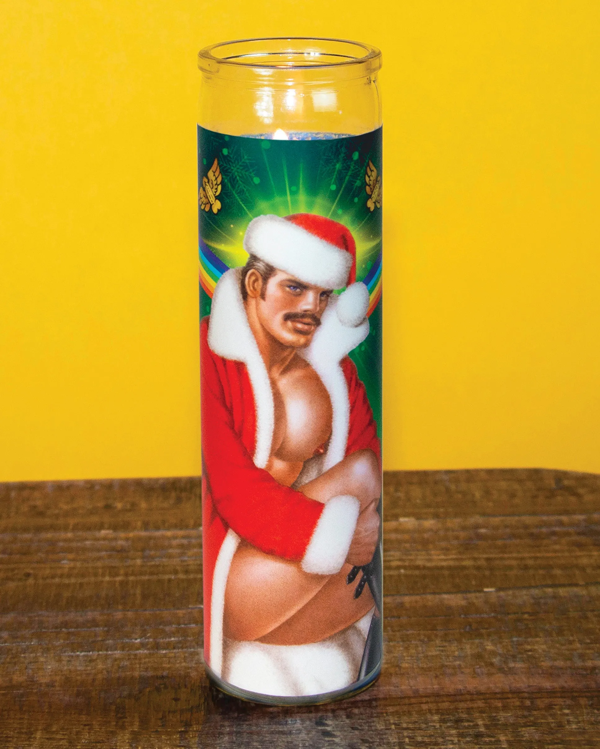 Tom of Finland Christmas Candle by Peachy Kings