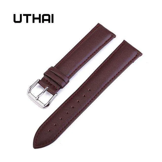 UTHAI Z24 22mm Watch Band Leather Watch Straps 10-24mm Watchbands Watch Accessories High Quality 20mm watch strap